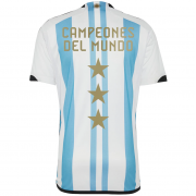 2022 World Cup Winners Argentina Trophy Home Jersey